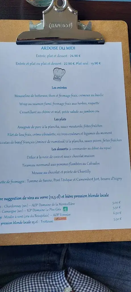 Menu_Le Vauquelin_Falaise_immagine_3