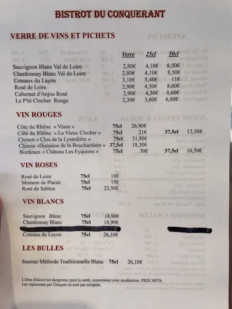 Menu_BISTROT DU CONQUÉRANT_Falaise_image_1