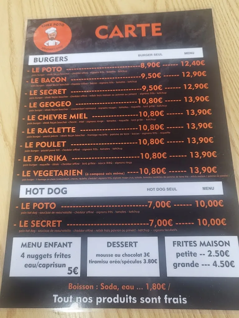 Menu_Chez Poto Falaise_Falaise_image_2