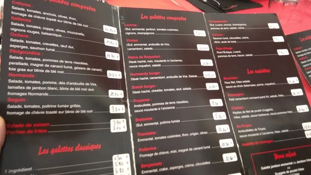 Menu_La Licorne SARL_Falaise_image_1