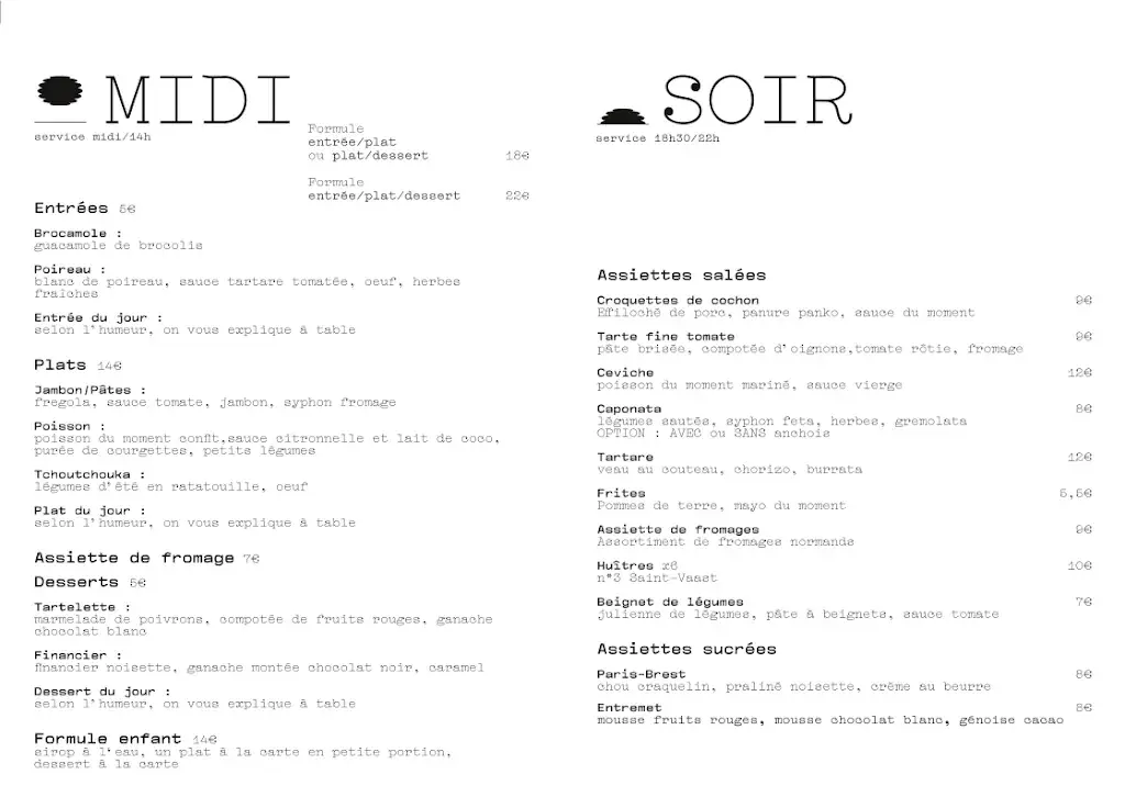 Menu_Le Sémaphore, Bistrot Côtier_Flamanville_image_2