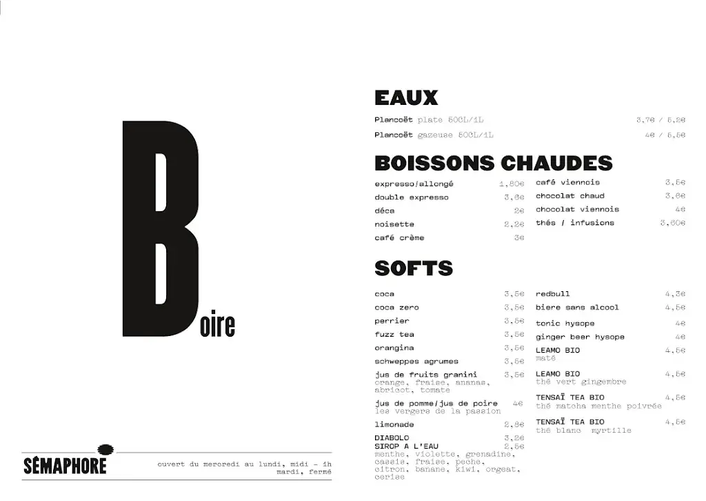 Menu_Le Sémaphore, Bistrot Côtier_Flamanville_image_3