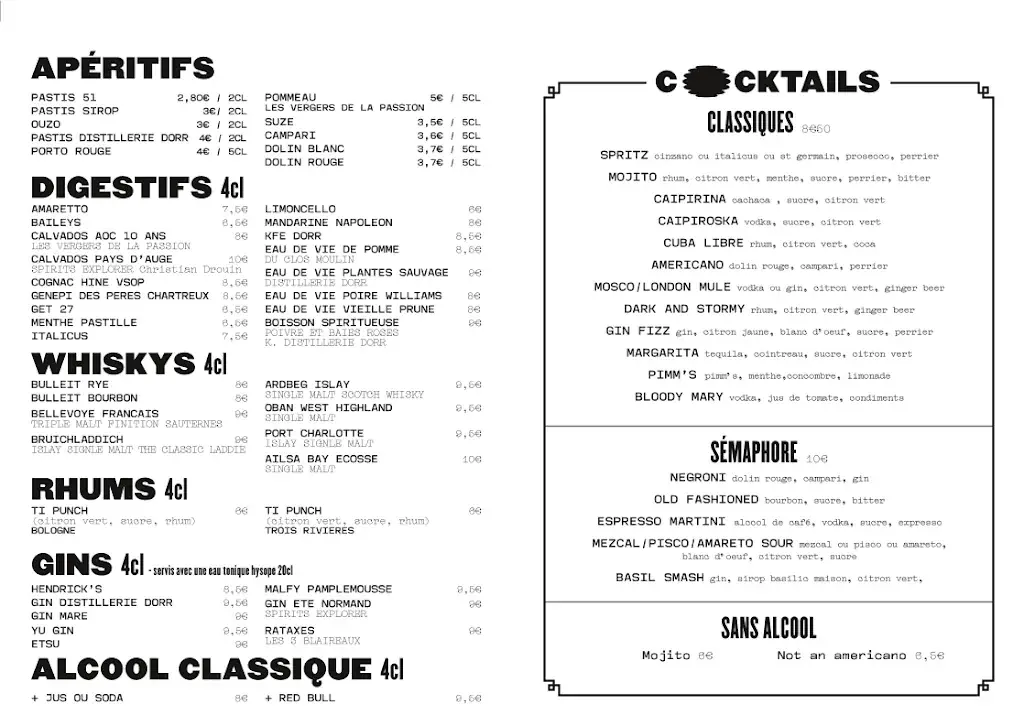Menu_Le Sémaphore, Bistrot Côtier_Flamanville_image_4