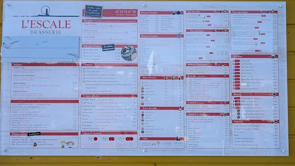 Menu_L'Escale Port Dielette_Tréauville_image_1