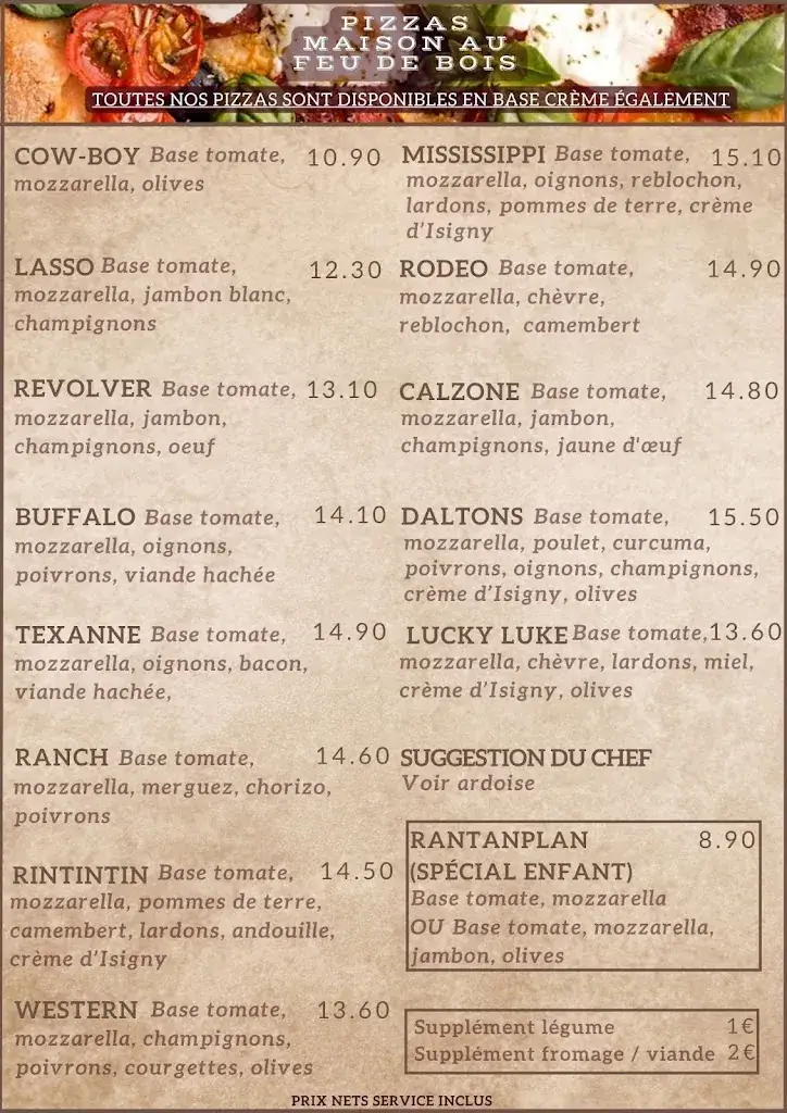 Menu_Restaurant Le Ranch_Rozel_image_1