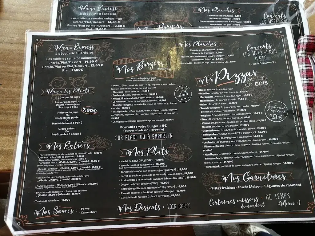 Menu_Chez Ferdinand_Pieux_image_1