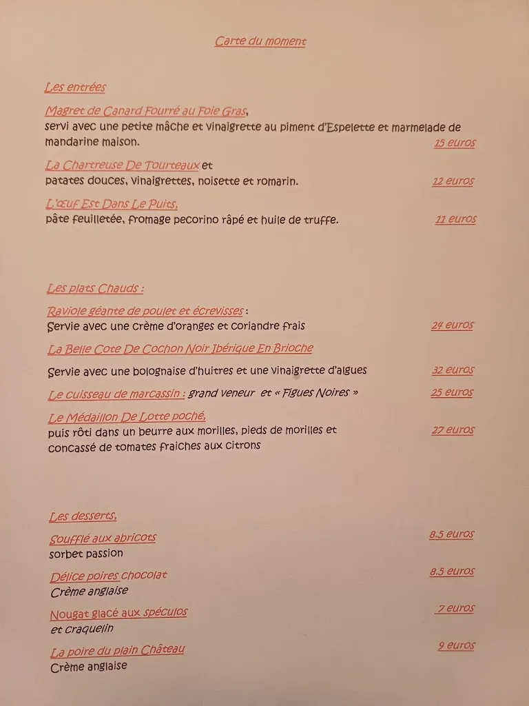 Menu_Au Plain Château_Roche-sur-Foron_image_1