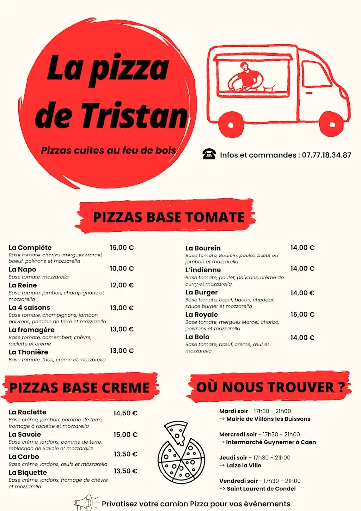 La pizza de Tristan_Fleury-sur-Orne_menu_image_1