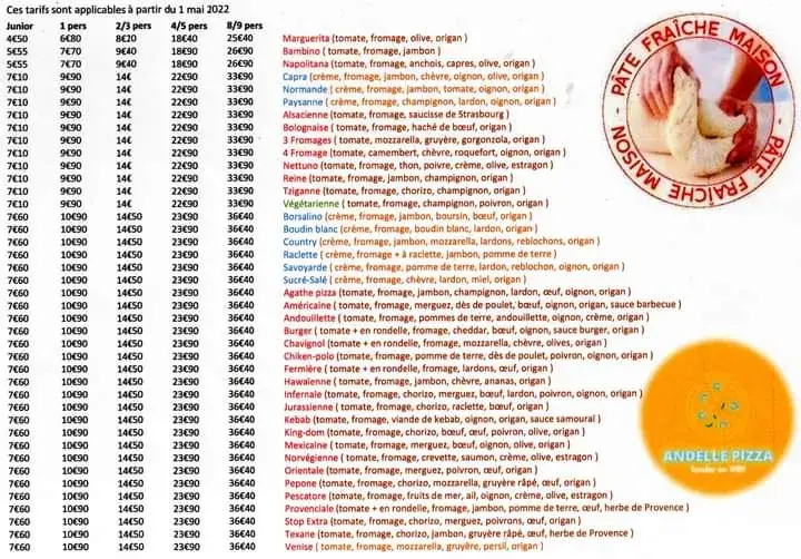 Menu_ANDELLE PIZZA_Fleury-sur-Andelle_image_1