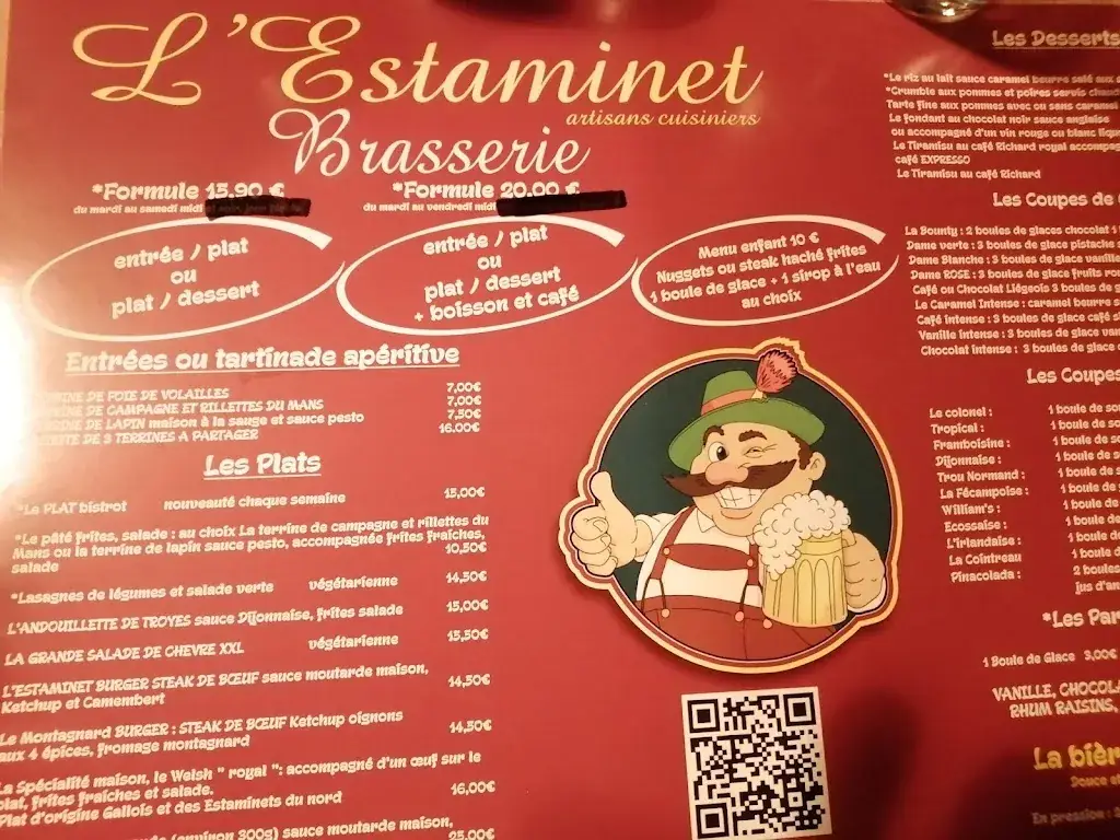 Menu_Brasserie L'Estaminet_Saint-Pierre-le-Viger_image_1