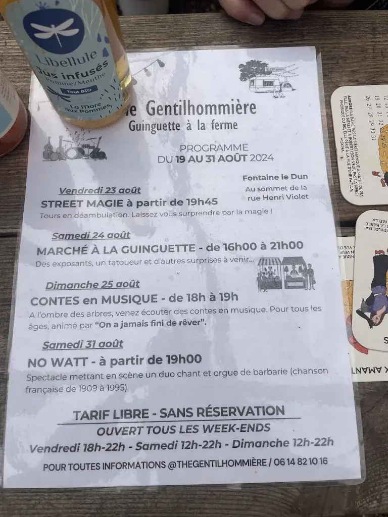 Menu_The Gentilhommière_Fontaine-le-Dun_image_3