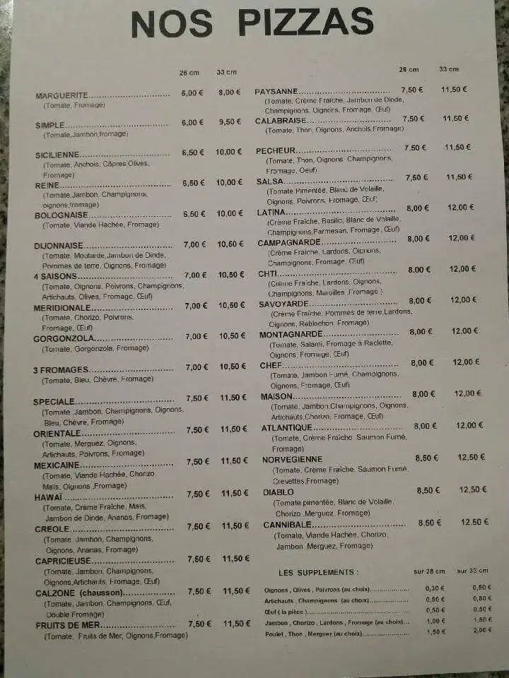 Menü_Pizzeria du Blanc Four_Garennes-sur-Eure_Bild_1