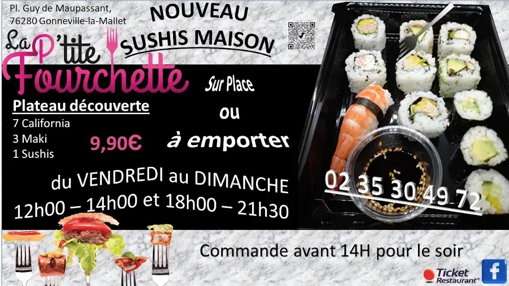 Menu_La P'Tite Fourchette_Gonneville-la-Mallet_image_1