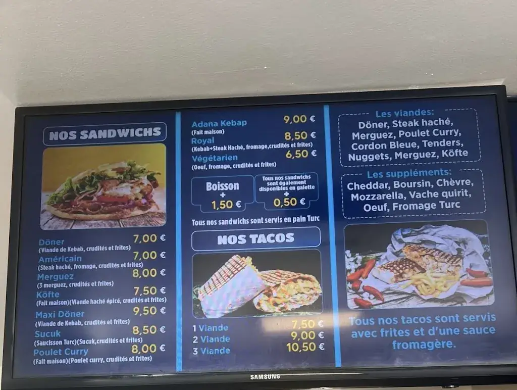 Menu_Los Turcos Döner_Grand-Couronne_image_2