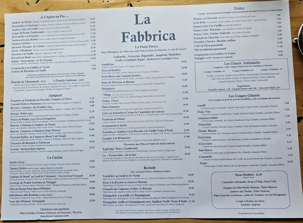 Menu_La Fabbrica_Granville_image_3