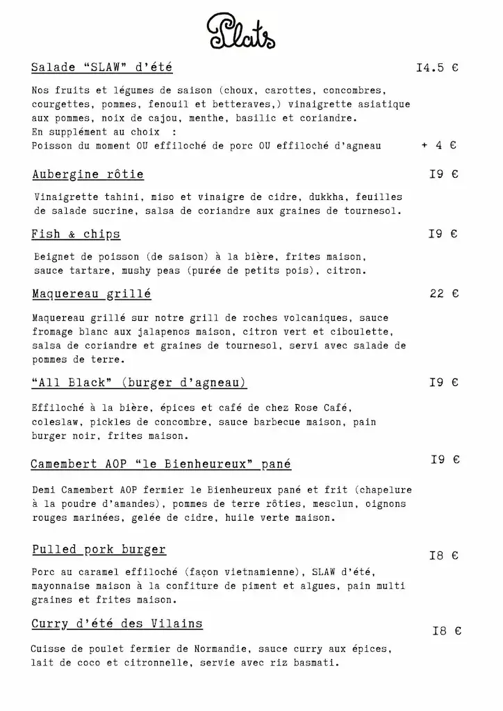 Menu_Les Grands Vilains_Granville_image_1