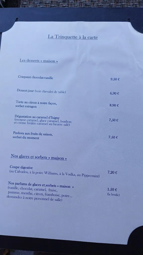 Menu_Restaurant La Trinquette_Grandcamp-Maisy_image_3