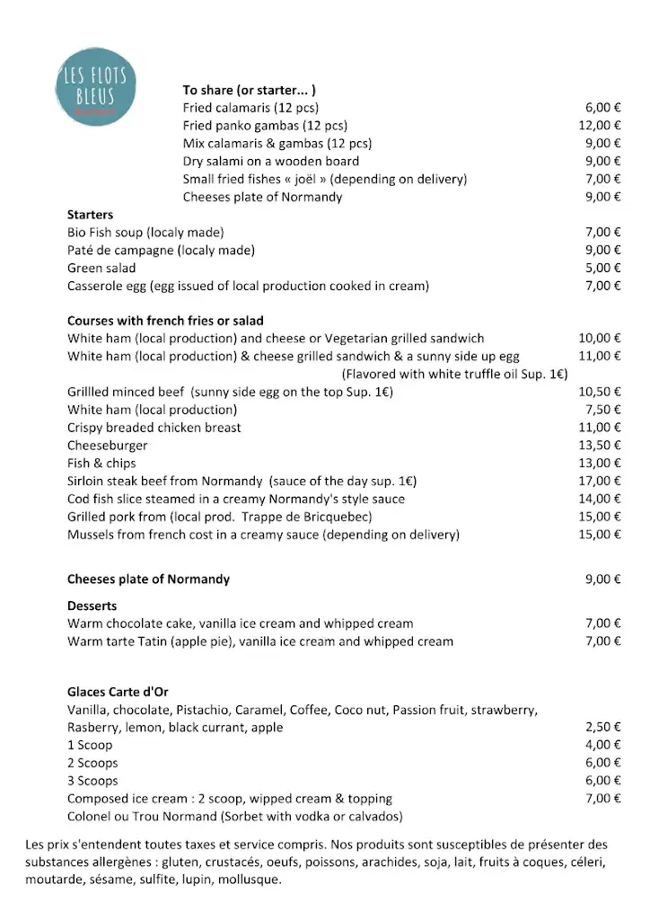 Menu_Les flots bleus_Grandcamp-Maisy_image_1