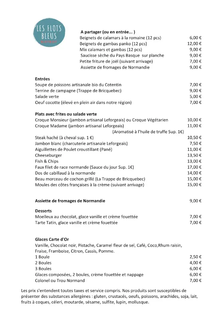 Menu_Les flots bleus_Grandcamp-Maisy_image_2