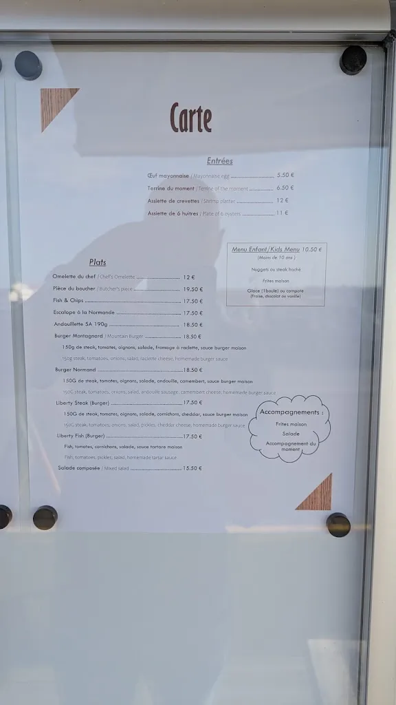 Menu_Le Bou'Jou - Restaurant Bar Planches Jeux_Grandcamp-Maisy_immagine_1