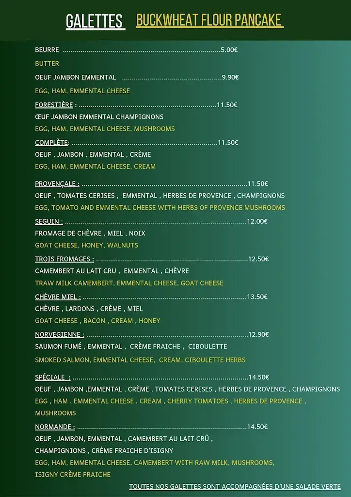 Menu_L'Aristide - Restaurant Crêperie grandcamp maisy_Grandcamp-Maisy_image_3