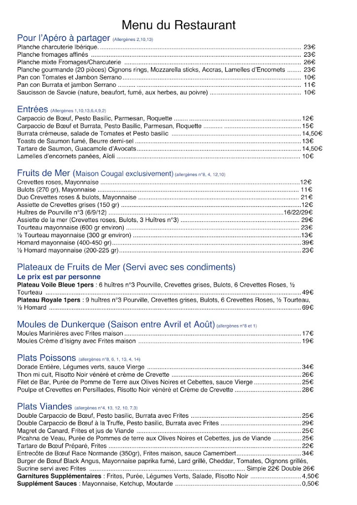 Menu_La voile bleue_Hautot-sur-Mer_image_1