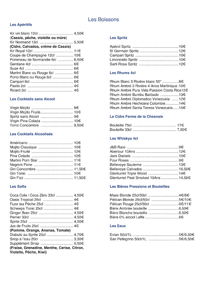 Menu_La voile bleue_Hautot-sur-Mer_image_2