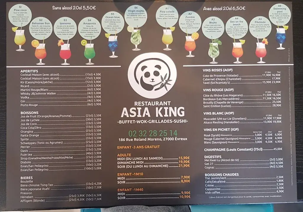 Menu_Asia King_Évreux_image_1