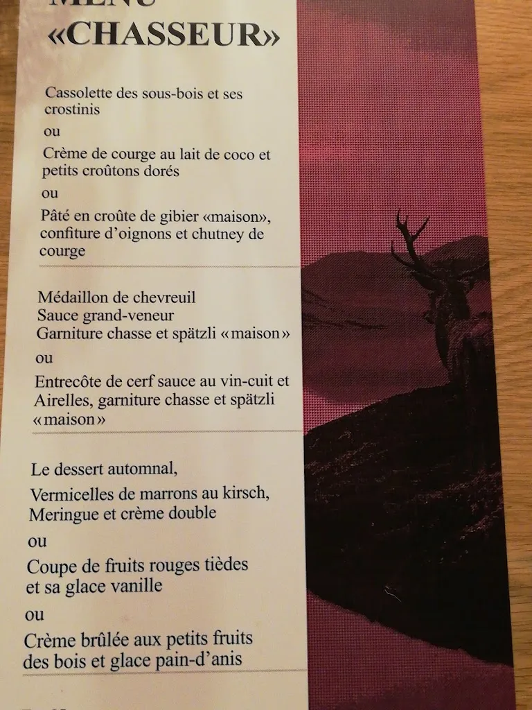 Menu_AUBERGE DE LA CROIX Blanche Hauteville_Hauteville_image_4