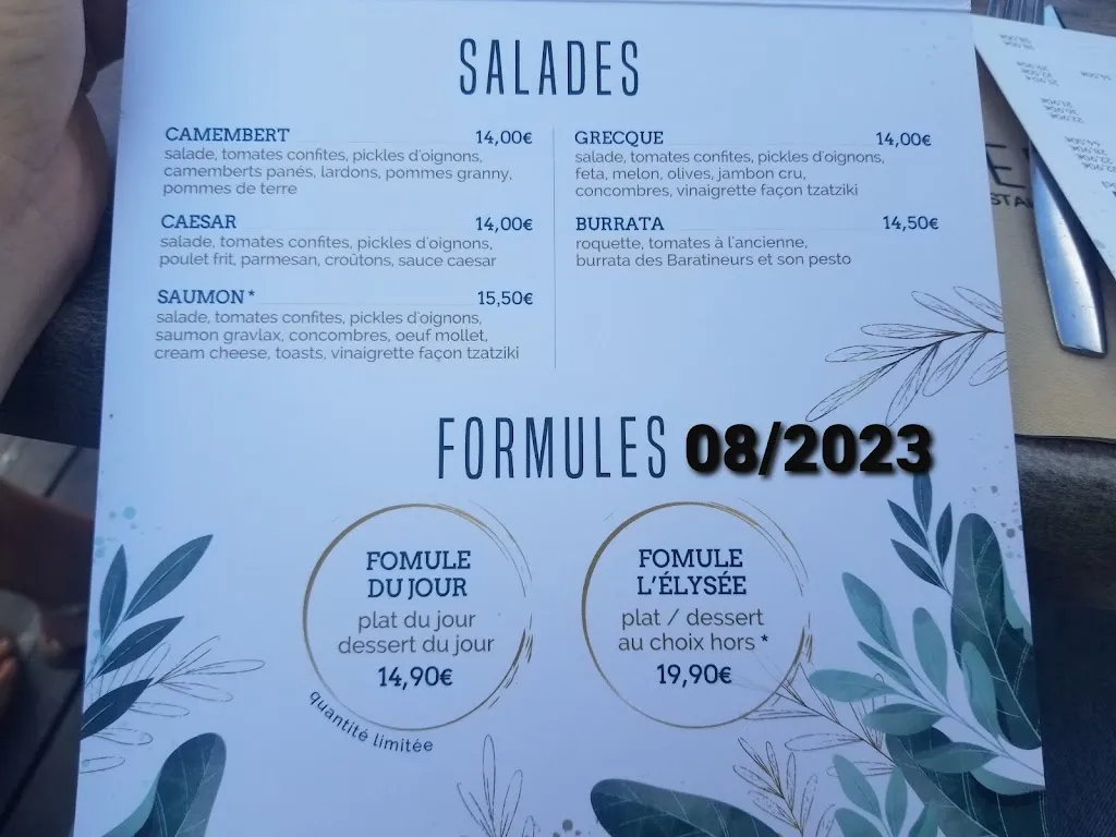 Menu_L'Élysée restaurant_Hérouville-Saint-Clair_image_3