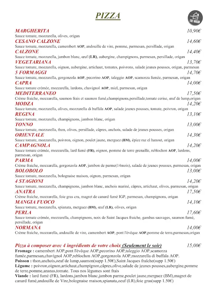 Menu_Restaurant Pizzeria Cesano_Hérouville-Saint-Clair_image_3