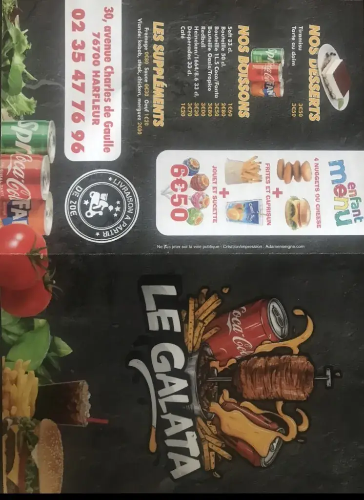 Menu_Le Galata_Harfleur_immagine_2