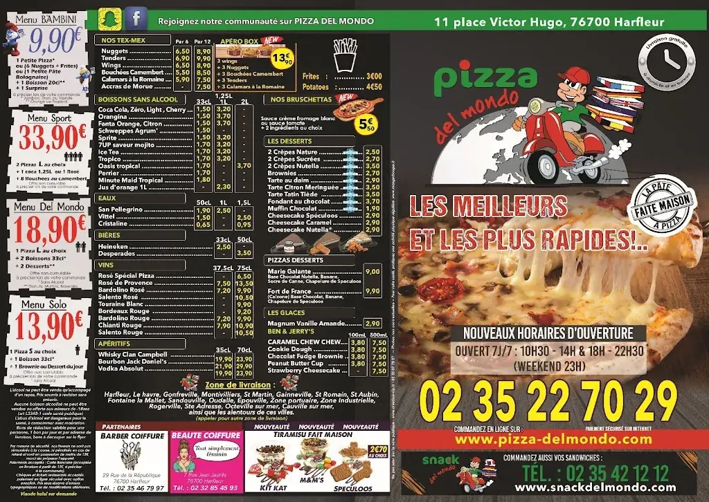 Menu_Pizza Del Mondo_Harfleur_image_1