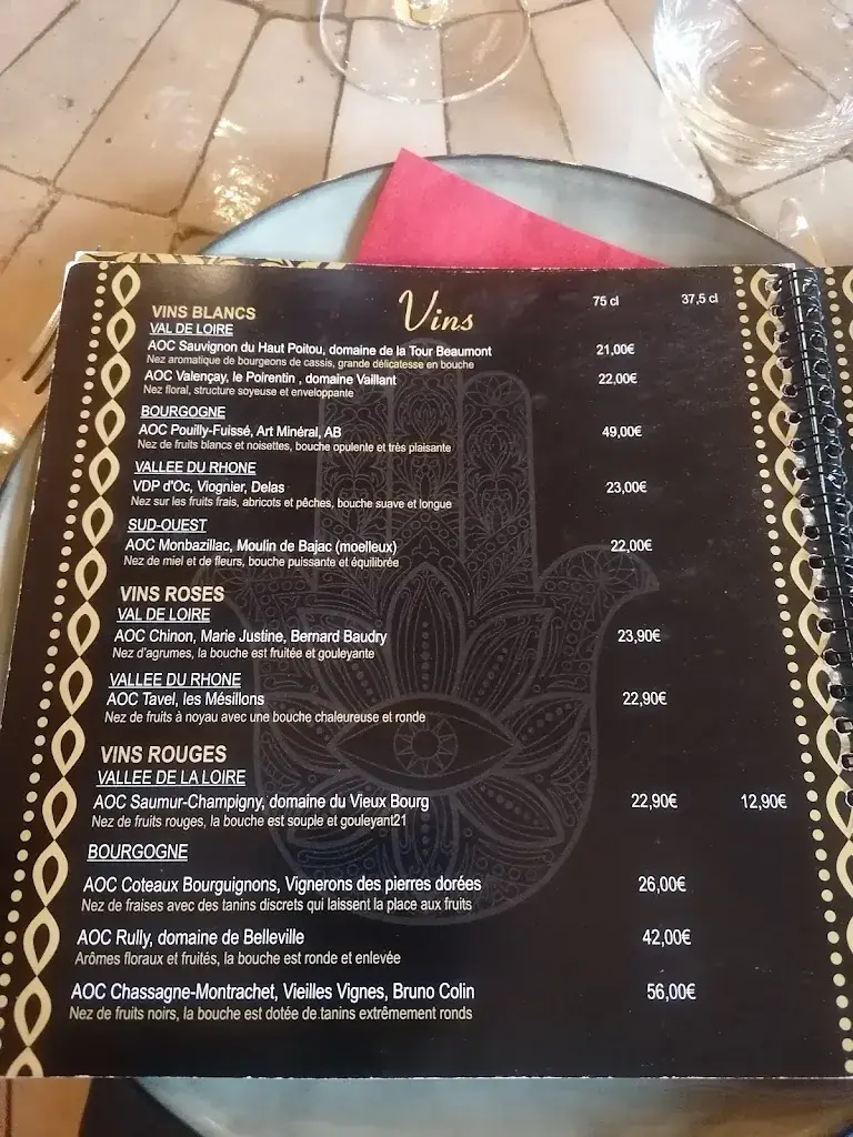 Menu_La Casbah_Acquigny_image_1