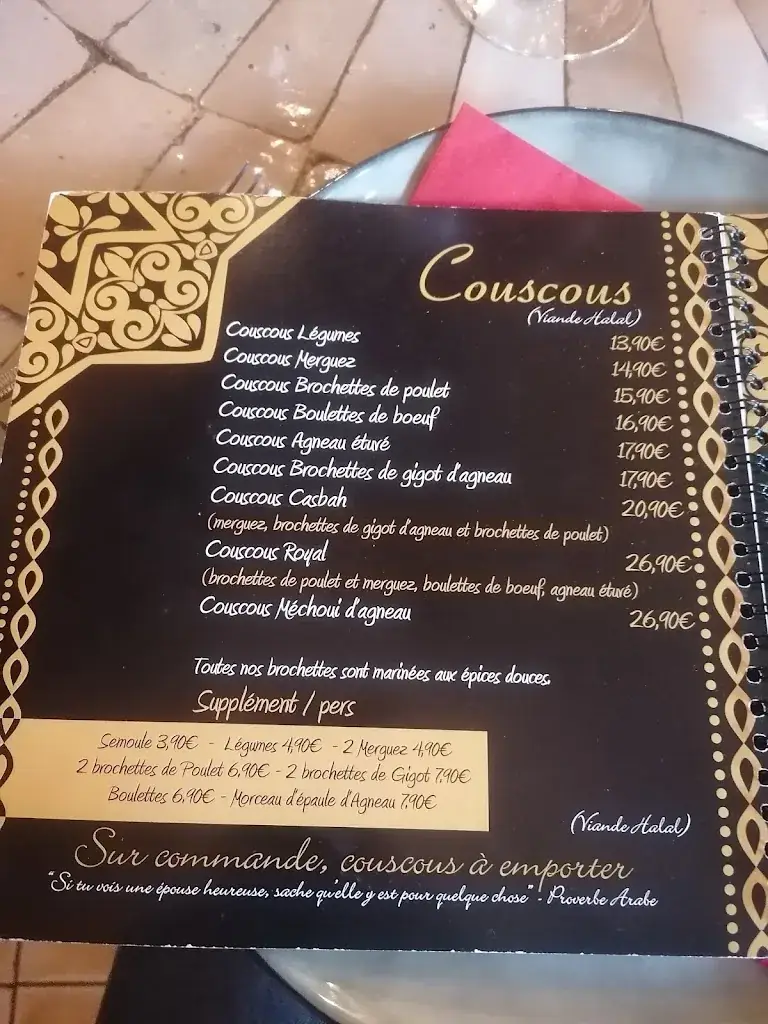 Menu_La Casbah_Acquigny_image_2