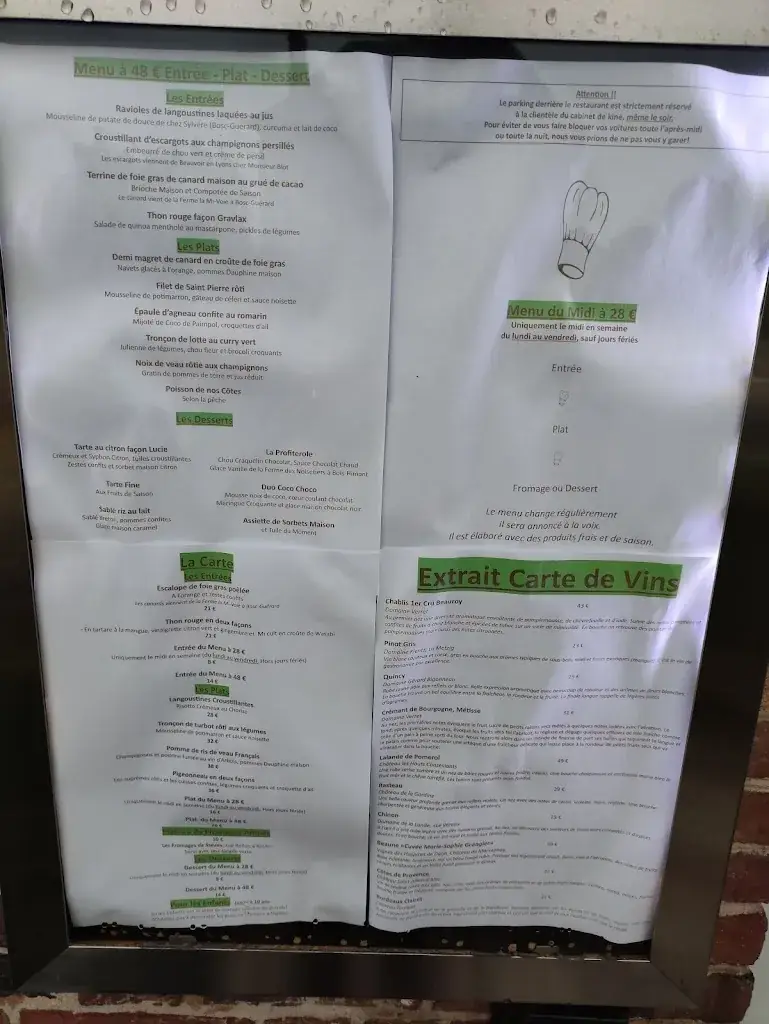 Menu_SOUS LA TOQUE D'OLIVIER_Isneauville_image_2