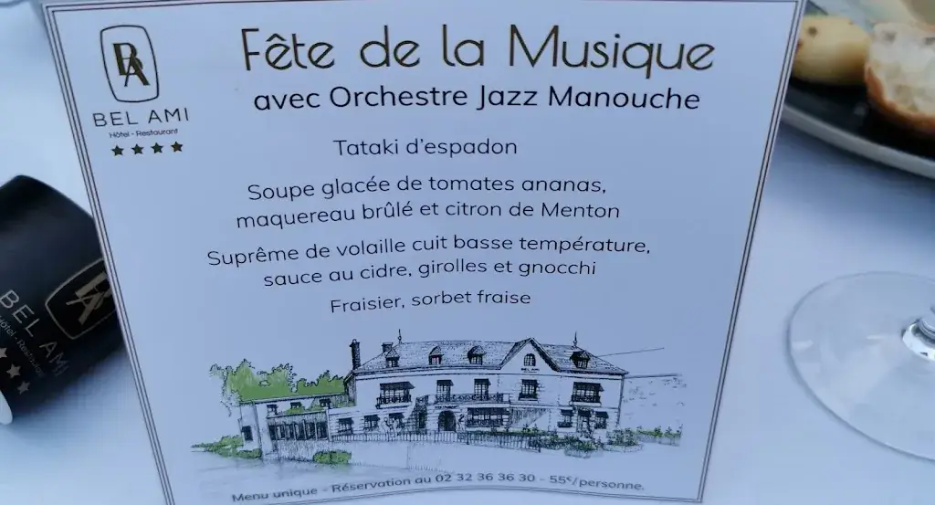 Menü_Restaurant @ Bel Ami Hotel Restaurant Normandie_Pacy-sur-Eure_Bild_2