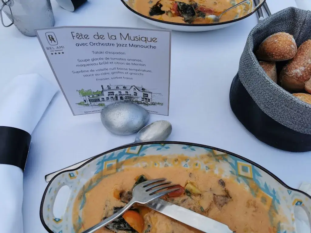 Menü_Restaurant @ Bel Ami Hotel Restaurant Normandie_Pacy-sur-Eure_Bild_7