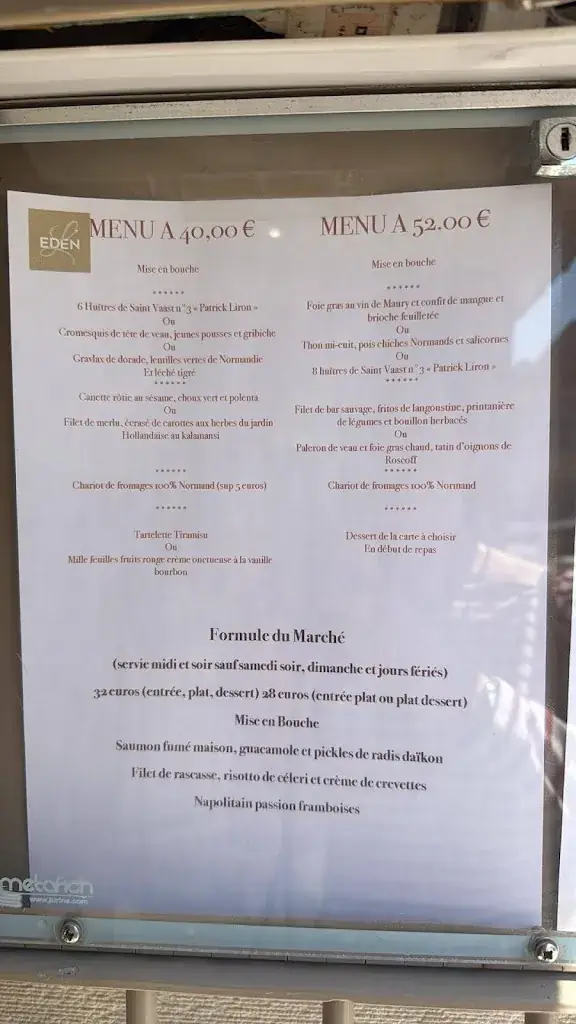 Menu_L'Eden D'Houlgate_Houlgate_image_2