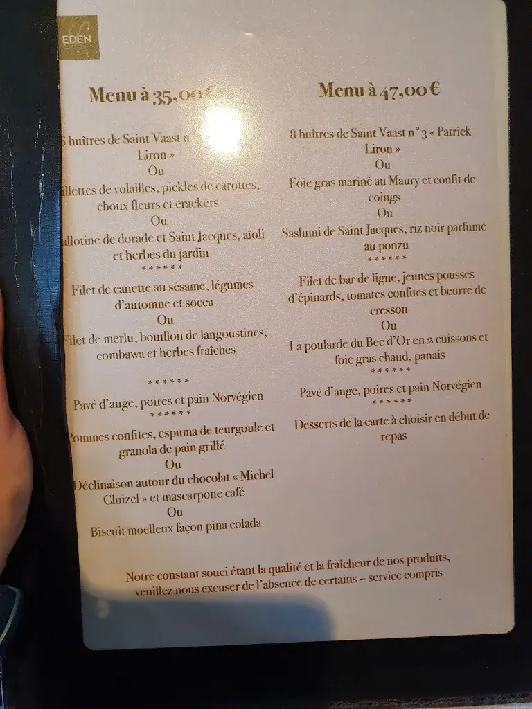 Menu_L'Eden D'Houlgate_Houlgate_image_3