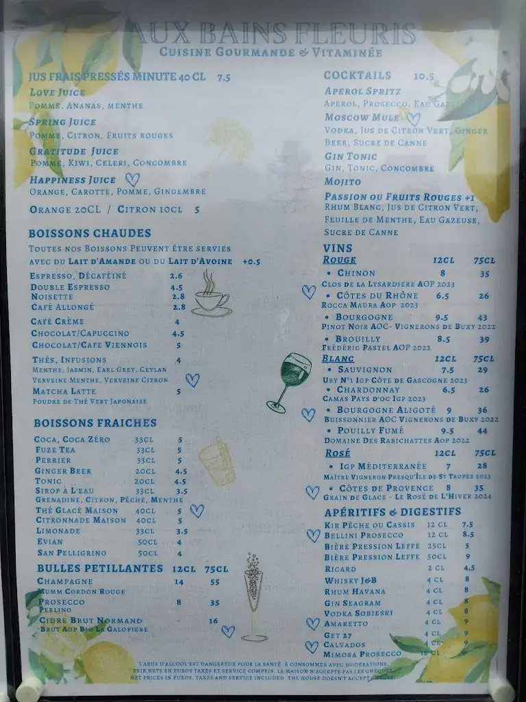 Menu_Aux Bains Fleuris_Houlgate_image_1