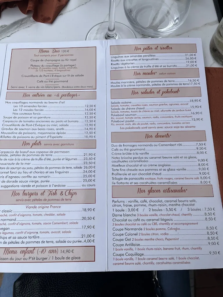 Menu_Maison du coquillage_Houlgate_image_1