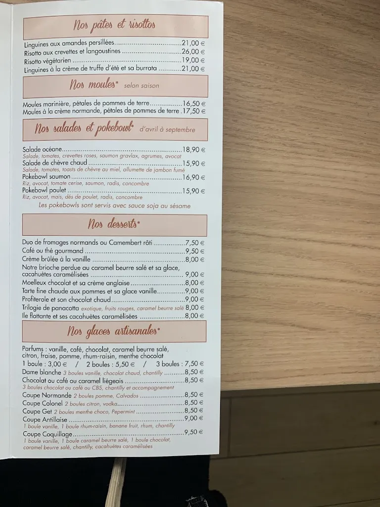 Menu_Maison du coquillage_Houlgate_image_4