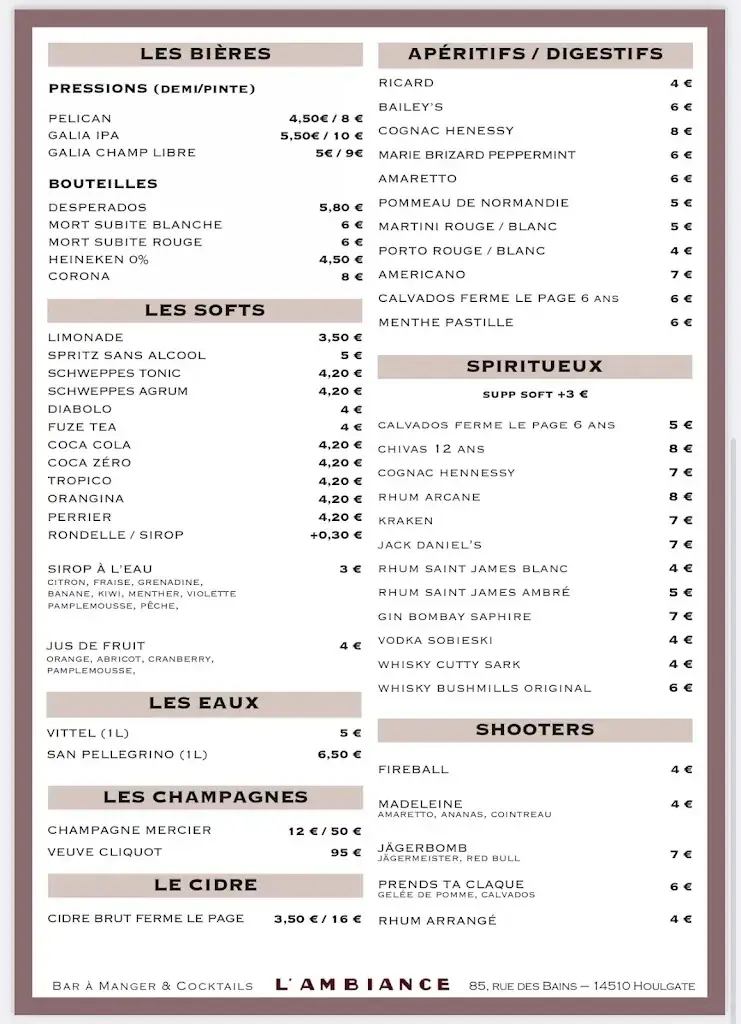 Menu_L’ambiance Baresto_Houlgate_immagine_3