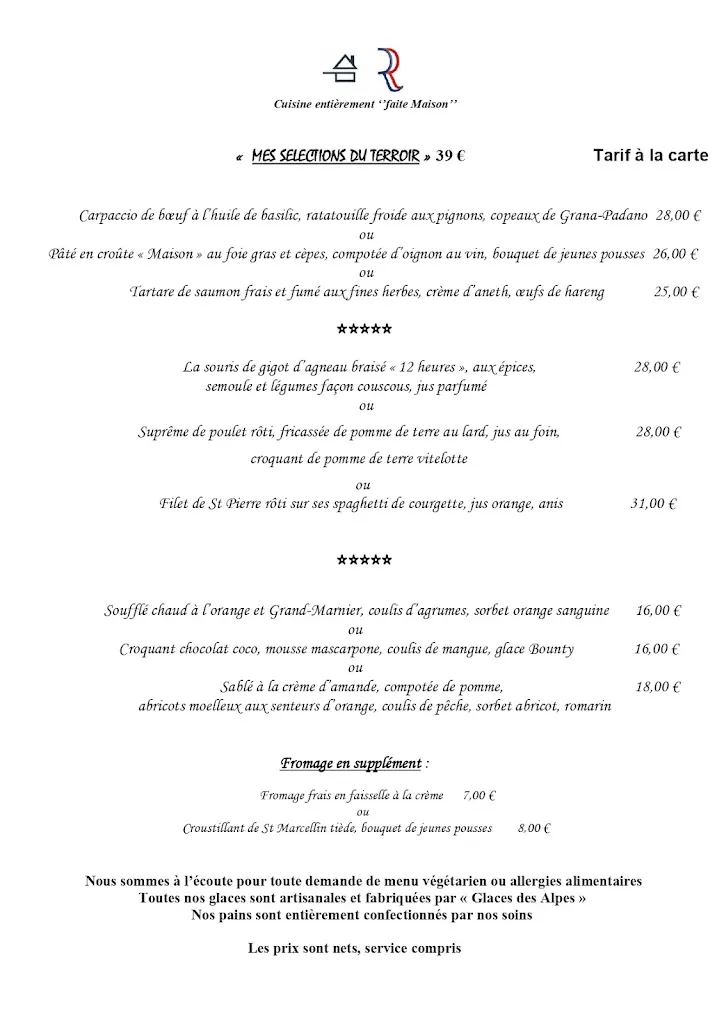 Menu_Logis Hôtel Restaurant Le Val d'Amby_Hières-sur-Amby_image_1