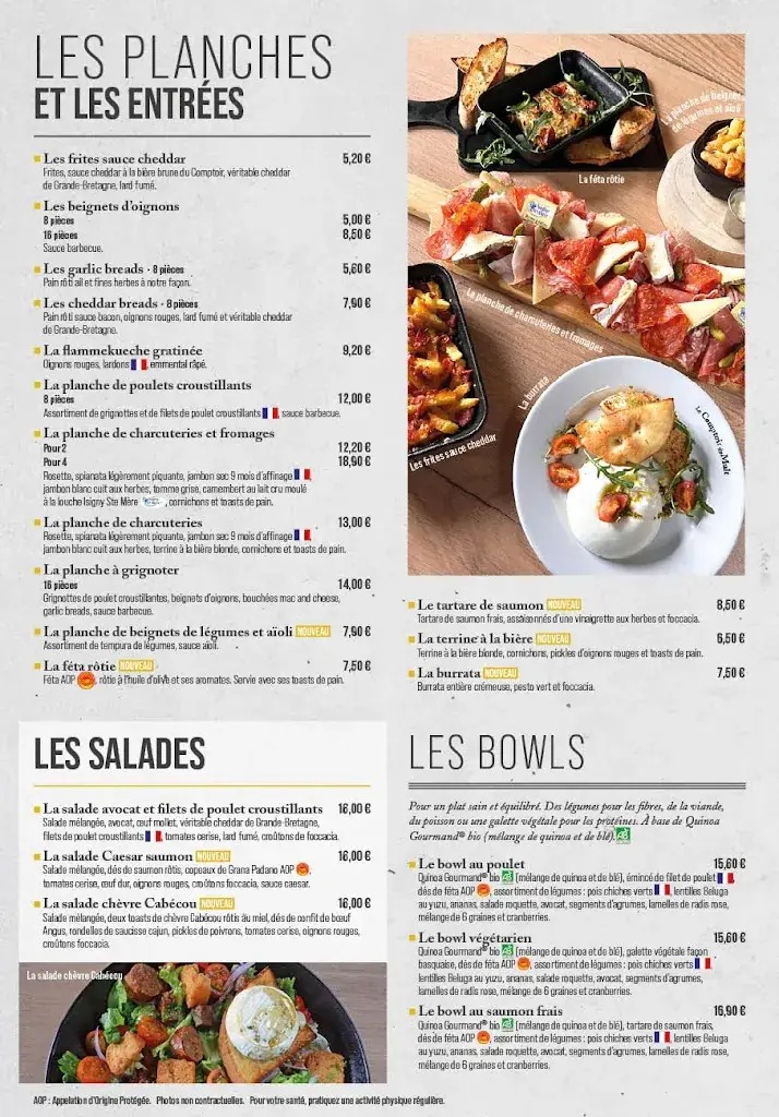 Menu_Restaurant Le Comptoir du Malt Isneauville_Isneauville_image_2