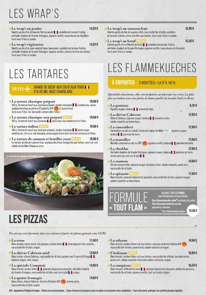 Menu_Restaurant Le Comptoir du Malt Isneauville_Isneauville_image_3