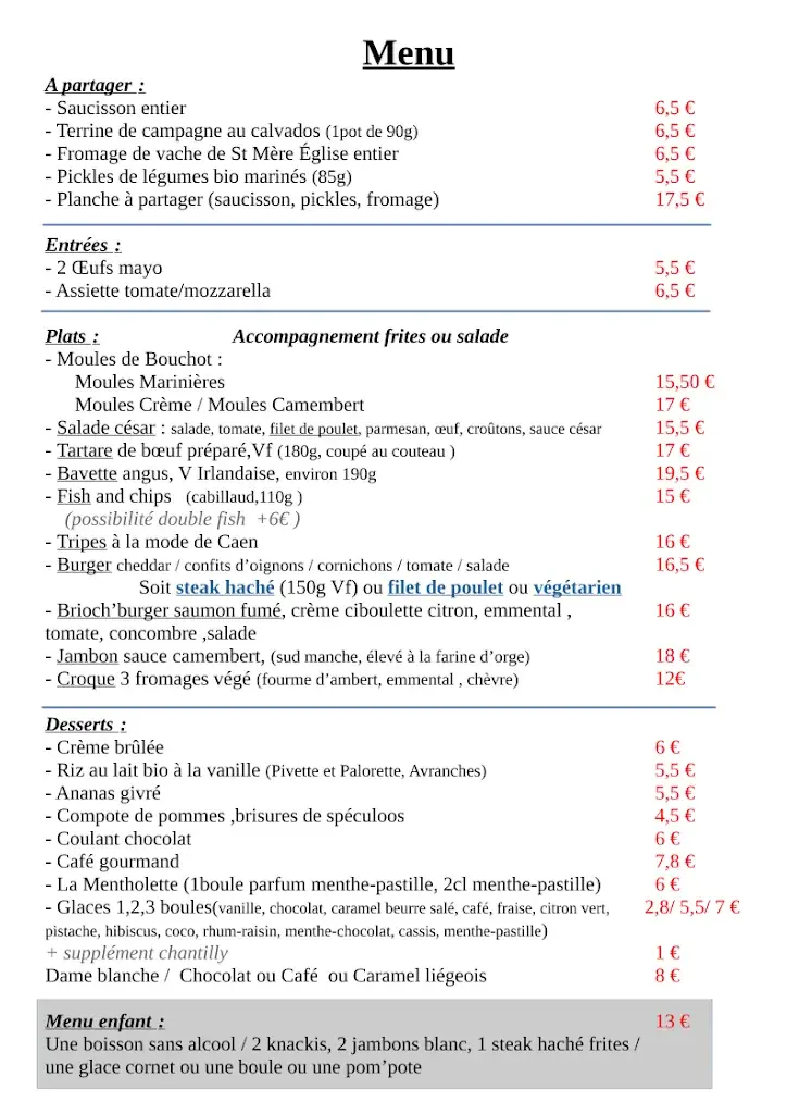Menu_Le Grand môme_Jullouville_immagine_1