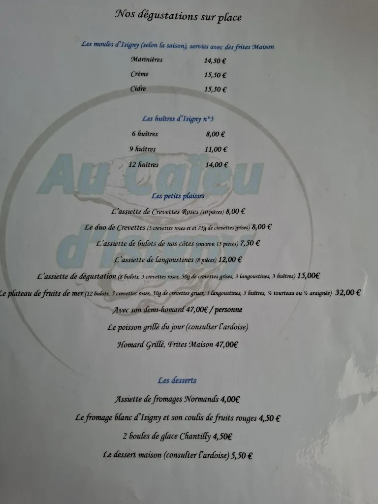 kris Van Cauwenberge_Au caïeu d'isigny_Isigny-sur-Mer_review