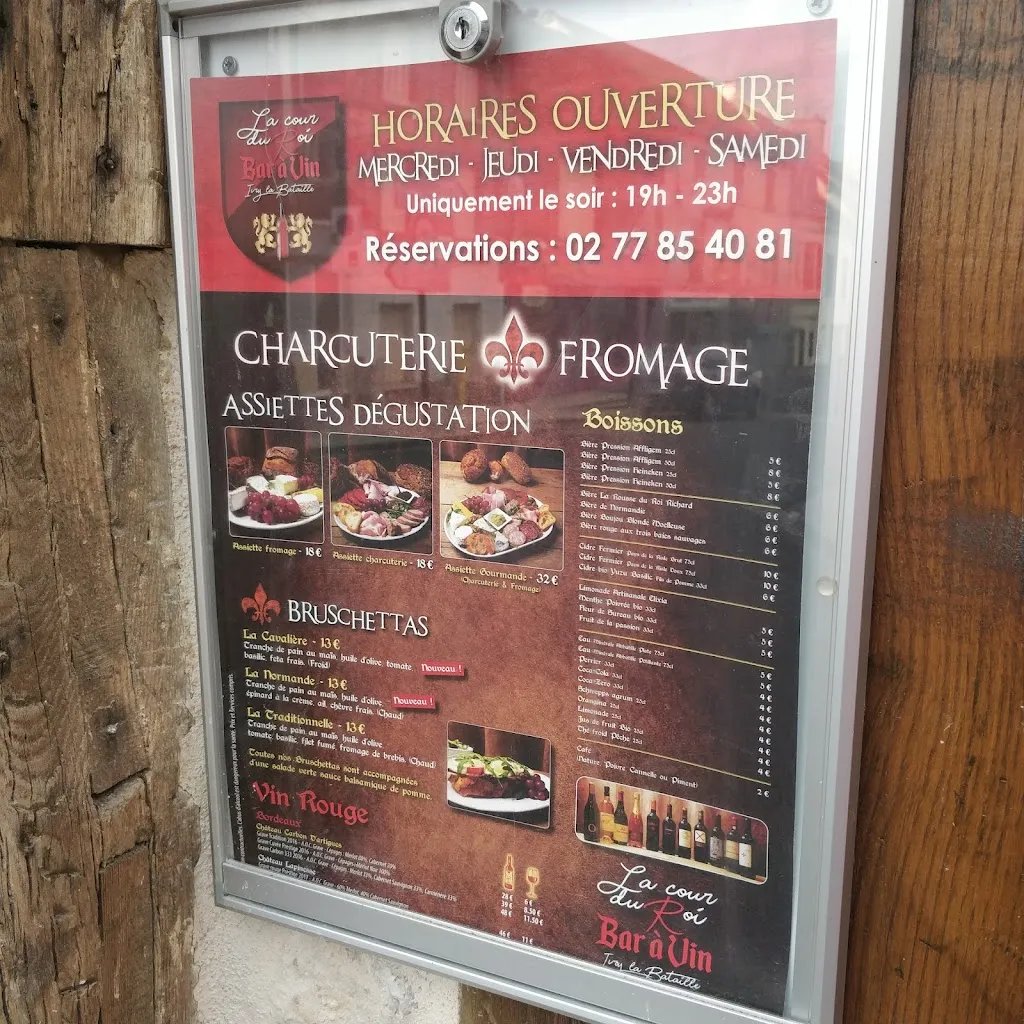 Menu_Bar à vins - La cour du Roi_Ivry-la-Bataille_immagine_3